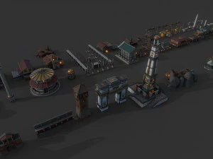 pacchetto mega citt&agrave; romana Modello 3D