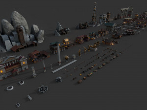 mega roman city pack 3D Model