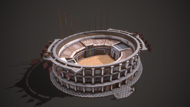 ancient colosseum 01 Modèle 3D .c4d .max .obj .3ds .fbx .stl .blend 