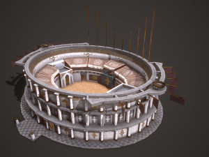 ancient colosseum 01 Modèle 3D