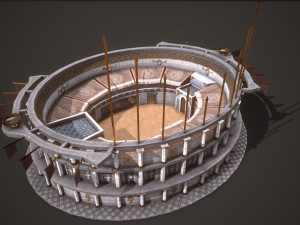 ancient colosseum 01 Modèle 3D