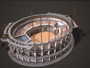 ancient colosseum 01 3D Model