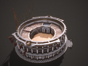 ancient colosseum 01 Modèle 3D