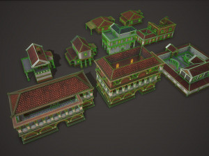 ancient house pack 3D-Modell