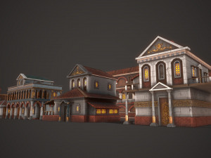 ancient house pack 3D-Modell