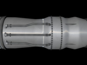 jet engine Modello 3D