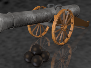 artillery model 3D Модель
