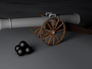 artillery model 3D Model
