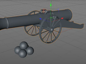 artillery model 3D Model