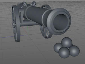 artillery model 3D Model
