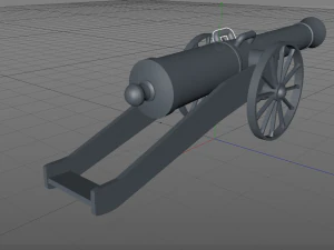 artillery model 3D Model