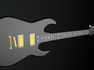 rock electric guitar 3D Model