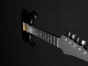 rock electric guitar 3D Model