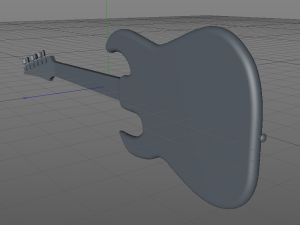 rock electric guitar 3D Model