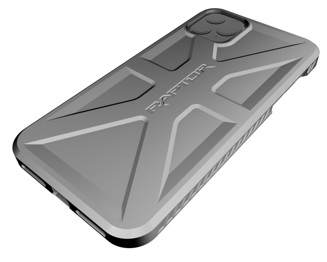 iphone 11 pro max case raptor 3D 프린트 모델 .c4d .max .obj .3ds .fbx .stl .blend 
