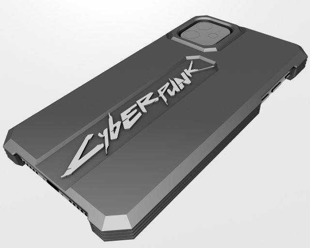 iphone 11 case cyberpunk 3D Принт Модель .c4d .max .obj .3ds .fbx .stl .blend 