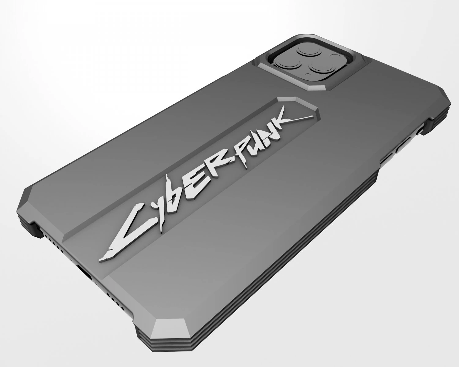 iphone 11 pro case cyberpunk 3D Print Model .c4d .max .obj .3ds .fbx .stl .blend 