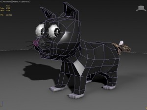 toon kitty moon Model 3D