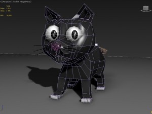toon kitty moon Model 3D