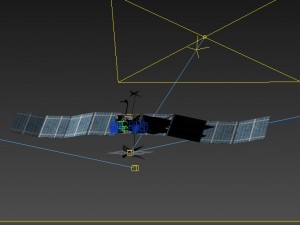 space satellite Model 3D