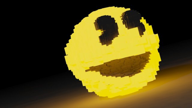pacman ghost pixel 3D Модель .c4d .max .obj .3ds .fbx .stl .blend 