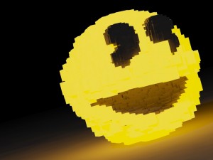 pacman ghost pixel 3D 모델
