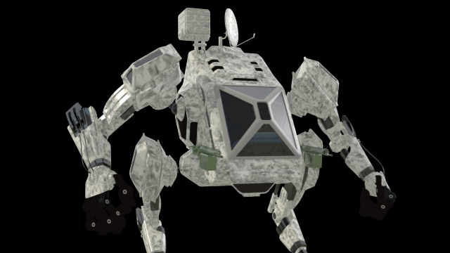 robot war 3D Модель .c4d .max .obj .3ds .fbx .stl .blend 