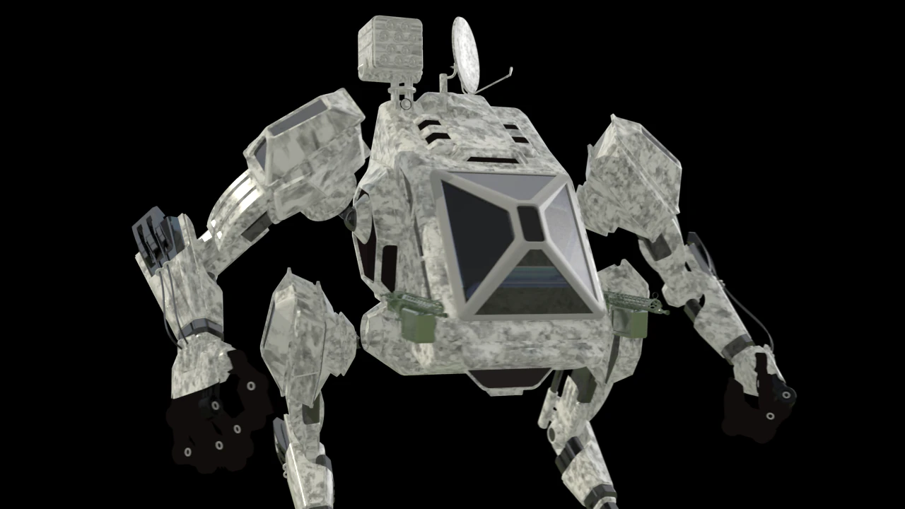robot war 3D Model .c4d .max .obj .3ds .fbx .stl .blend 