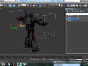 robot rigged animation 3D Model