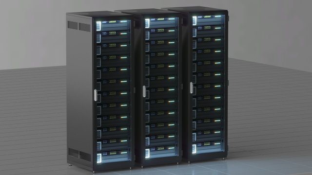 data server rack Modelo 3D .c4d .max .obj .3ds .fbx .stl .blend 