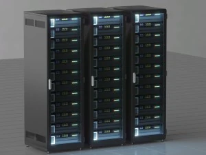 стійка сервера даних 3D Модель