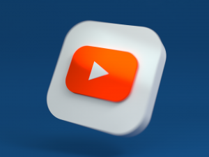 social media youtube Model 3D
