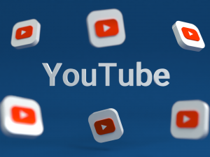 social media youtube Model 3D