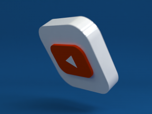 social media youtube Model 3D