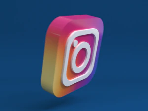 social media instagram 3D Model