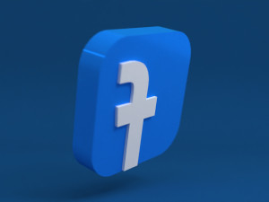 social media facebook 3D Model
