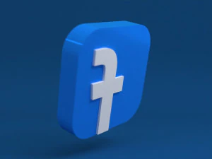 social media facebook 3D Model