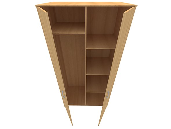 wardrobe Model 3D .c4d .max .obj .3ds .fbx .stl .blend 
