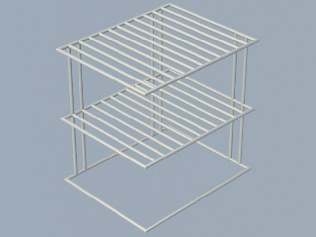 table shelf 3 Model 3D .c4d .max .obj .3ds .fbx .stl .blend 