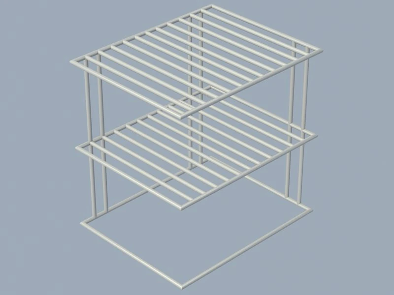 table shelf 3 3D Model .c4d .max .obj .3ds .fbx .stl .blend 