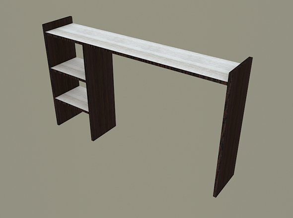table shelf 4 3D Model .c4d .max .obj .3ds .fbx .stl .blend 