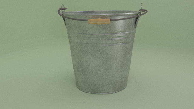 galvanizedbucket 3D Model .c4d .max .obj .3ds .fbx .stl .blend 