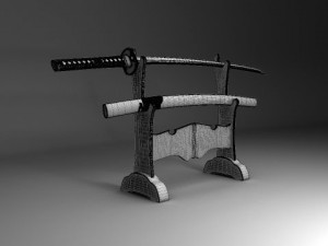 katana Modelo 3D