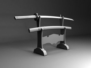 katana Modelo 3D