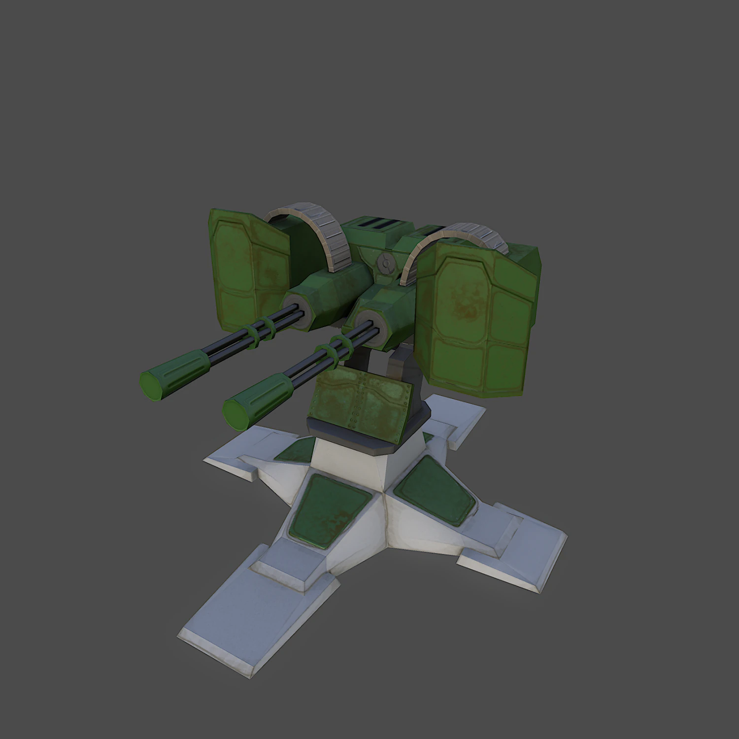 gatling 3D Model .c4d .max .obj .3ds .fbx .stl .blend 