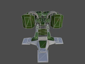gatling 3D Model