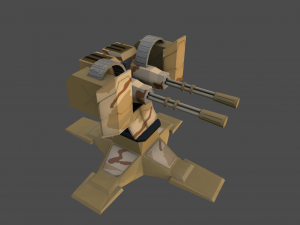 gatling Modelo 3D