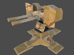 gatling Modelo 3D