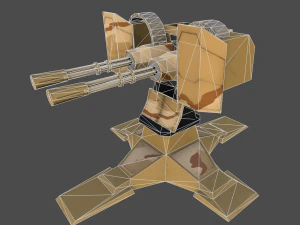 gatling 3D Model