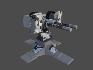 gatling 3D Model